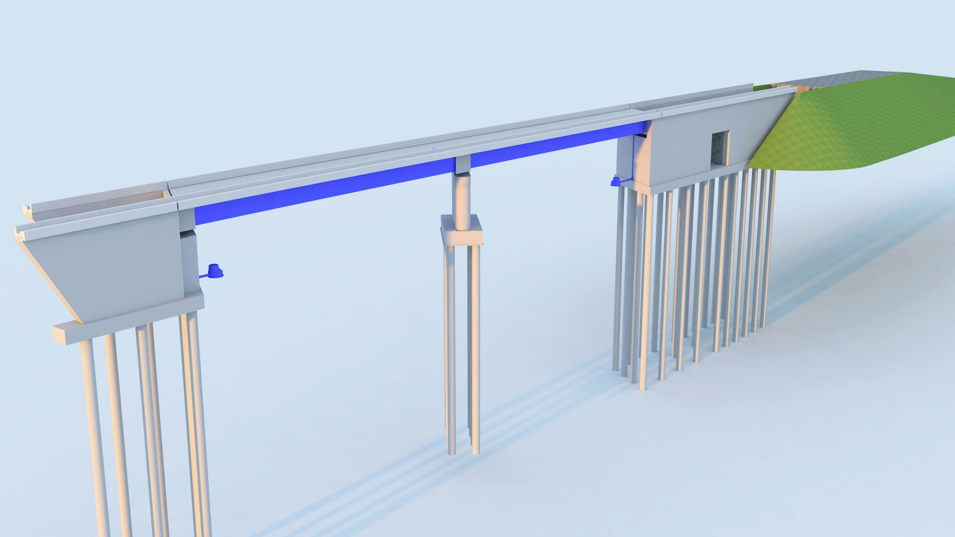 Railway Overpass BAB A5 - North West Center